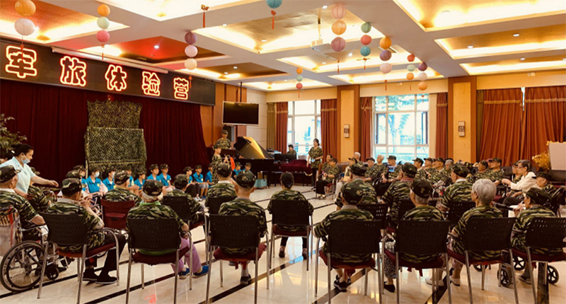 追忆峥嵘岁月，重温红色印记&mdash;&mdash;寿山福海组织在院长者开展军旅体验夏令营